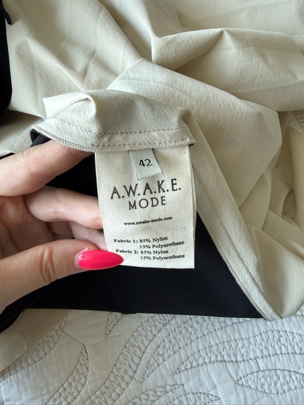 A.W.A.K.E. Mode - Sculptural Contrast Midi Dress - Black & Ivory - Picture 6 of 14